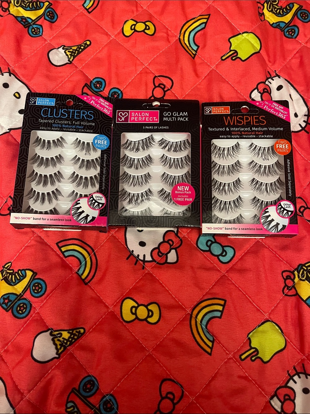 Salon Perfect False Lash Multipack - Black (Clusters, Go Glam, Wispies)